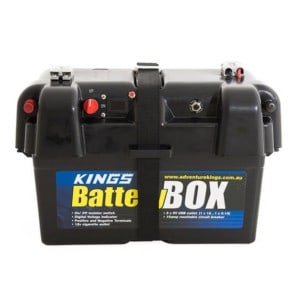 kings battery box on white background